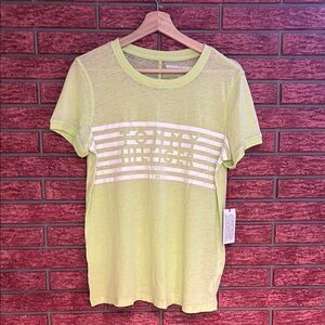 Tommy Hilfiger Lime Green Striped T-Shirt